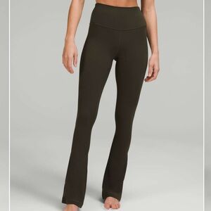 Lululemon Align HR Mini Flare Pant 32” in Dark Olive